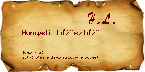 Hunyadi László névjegykártya