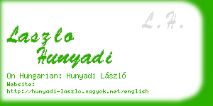 laszlo hunyadi business card